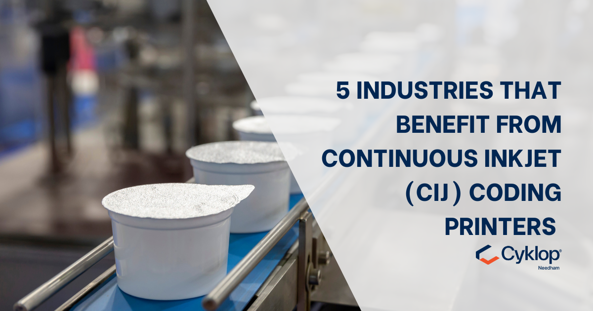 5 Industries Who Benefit from Continuous Inkjet (CIJ) Technology