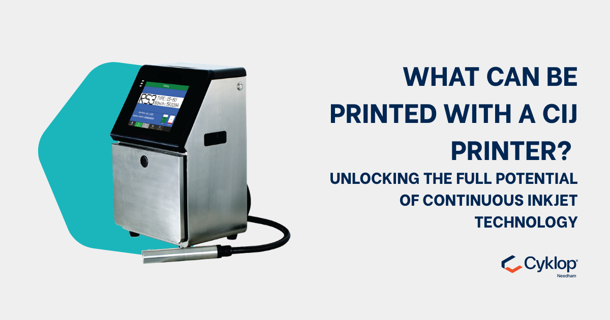 What Can Be Printed with a CIJ? Continuous Inkjet Technology