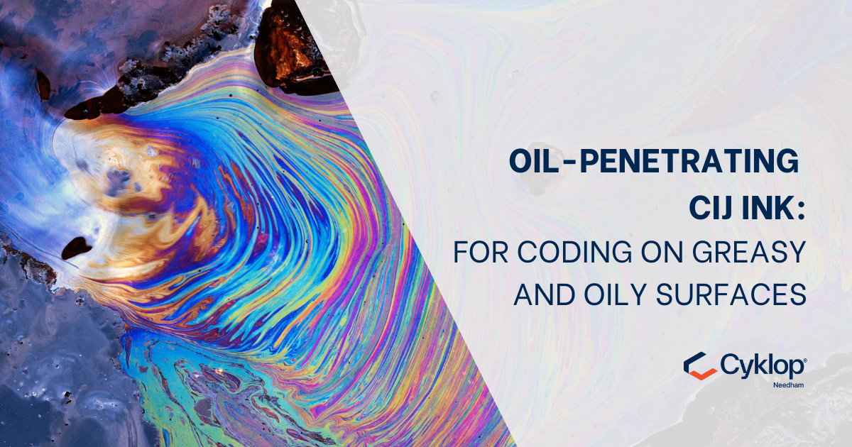 Oil-Penetrating CIJ Ink for Coding on Greasy and Oily Surfaces